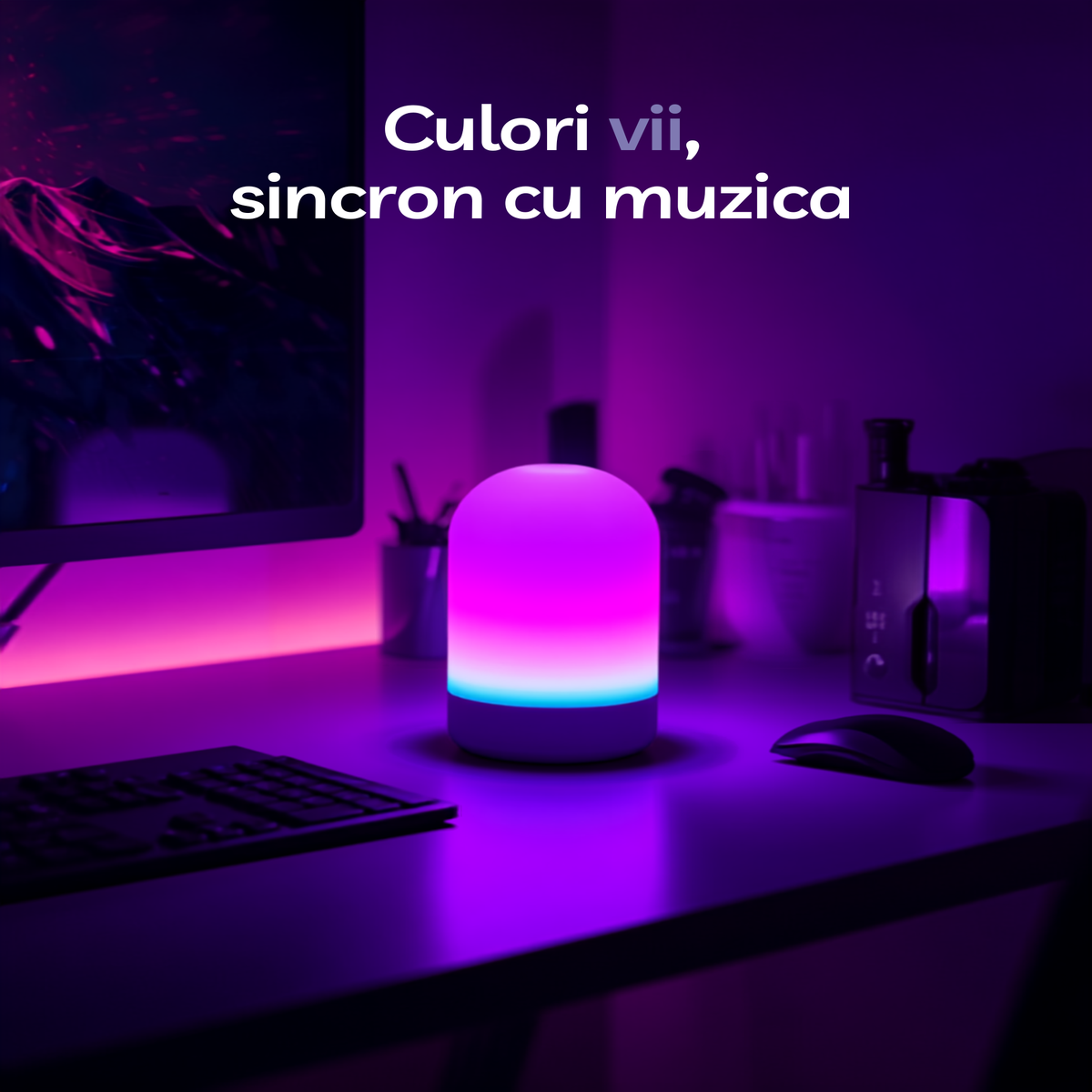 Culori RGB vii pe birou
