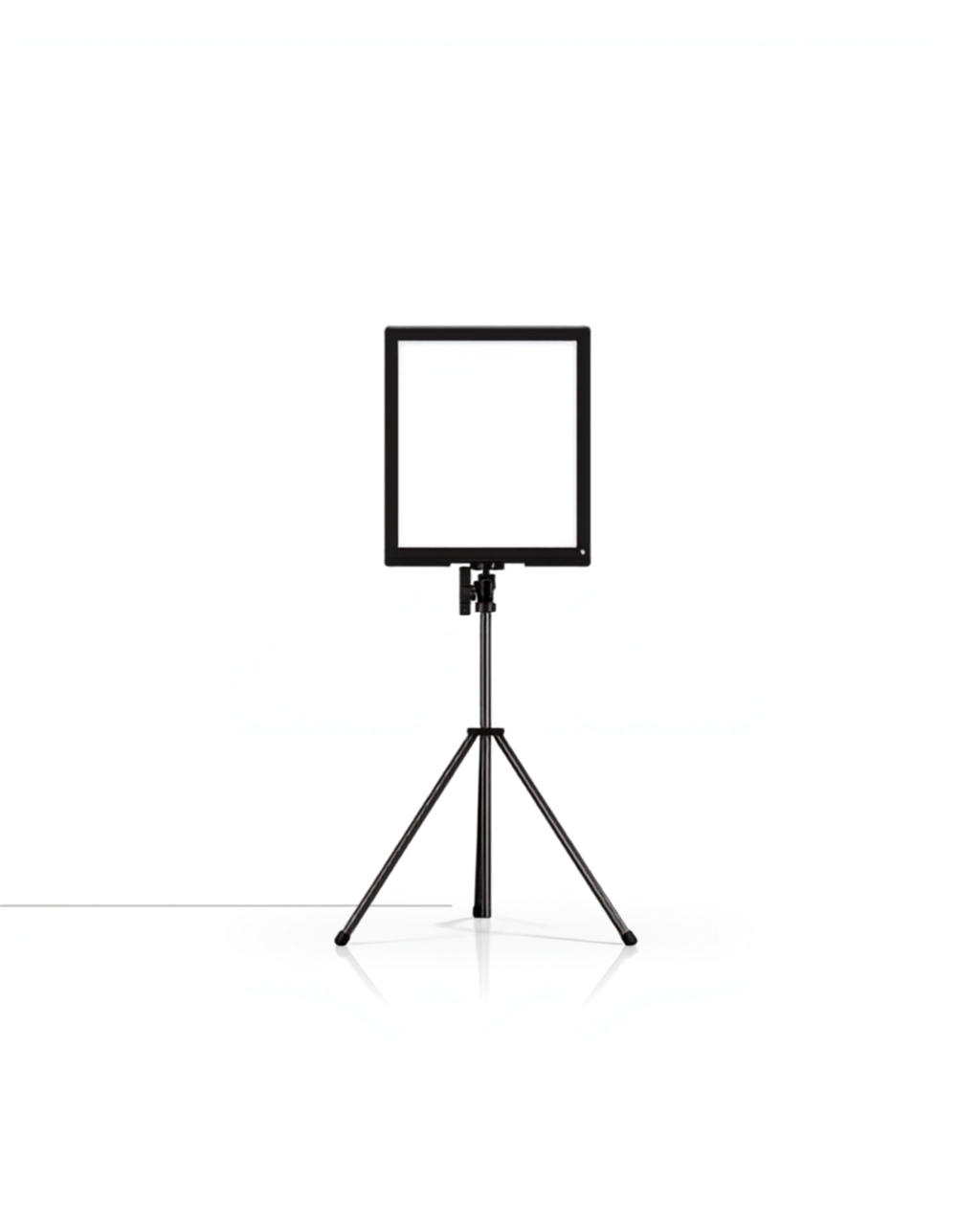 Lampă LED pătrată XXL Grundig cu stativ pe fundal alb
