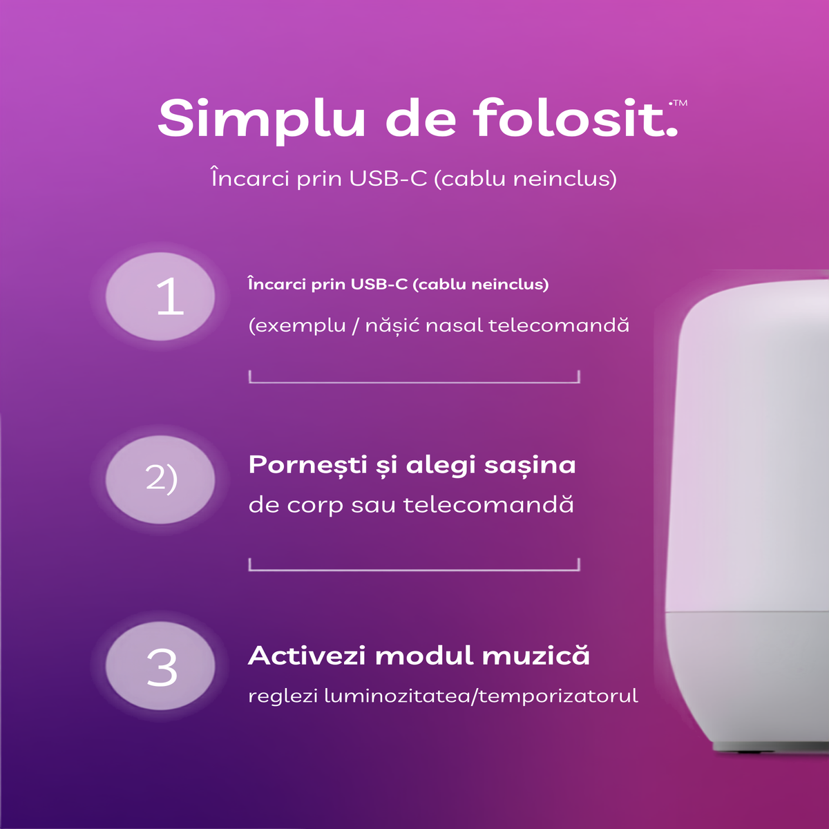 Cum se folosește — 3 pași