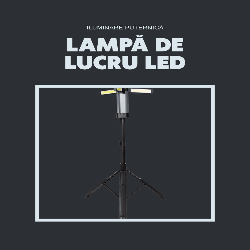 Lampa Werckmann aprinsa 1000 lumeni lumina alb-rece in actiune