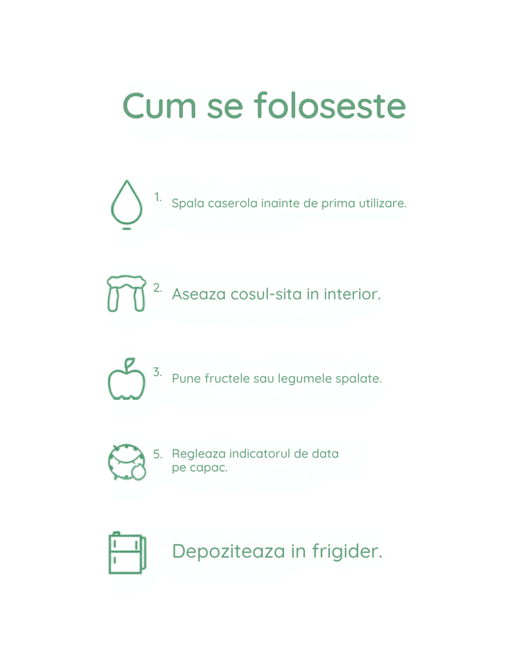 Cum se foloseste caserola frigider - 5 pasi