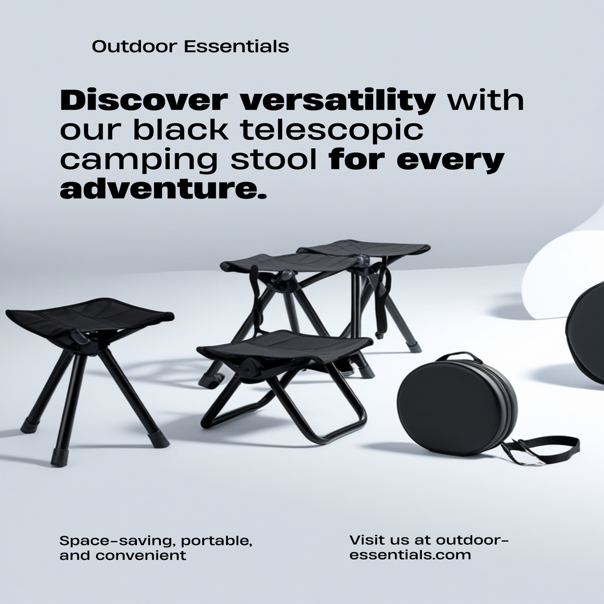 Din marime completa in disc compact taburet camping