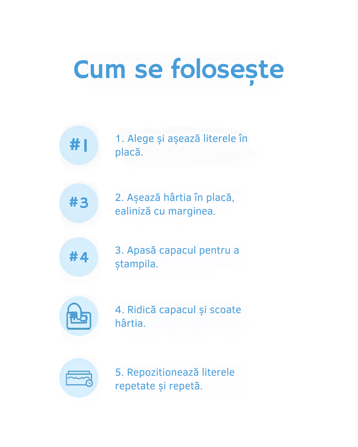 Cum se foloseste placa de stantat litere - 5 pasi