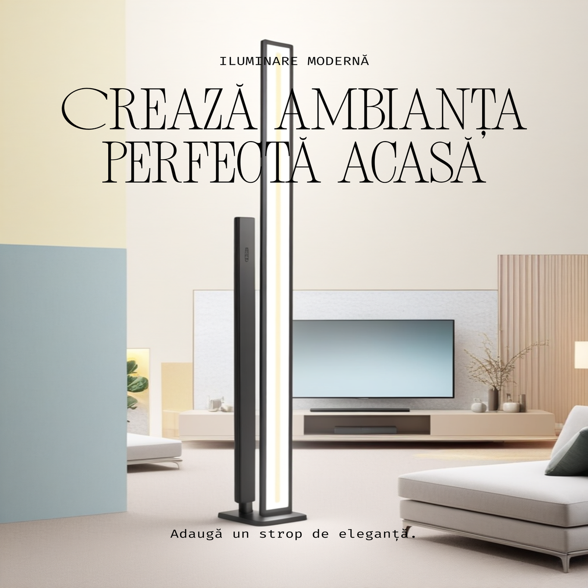 Ambianta perfecta langa TV cu bara LED RGB