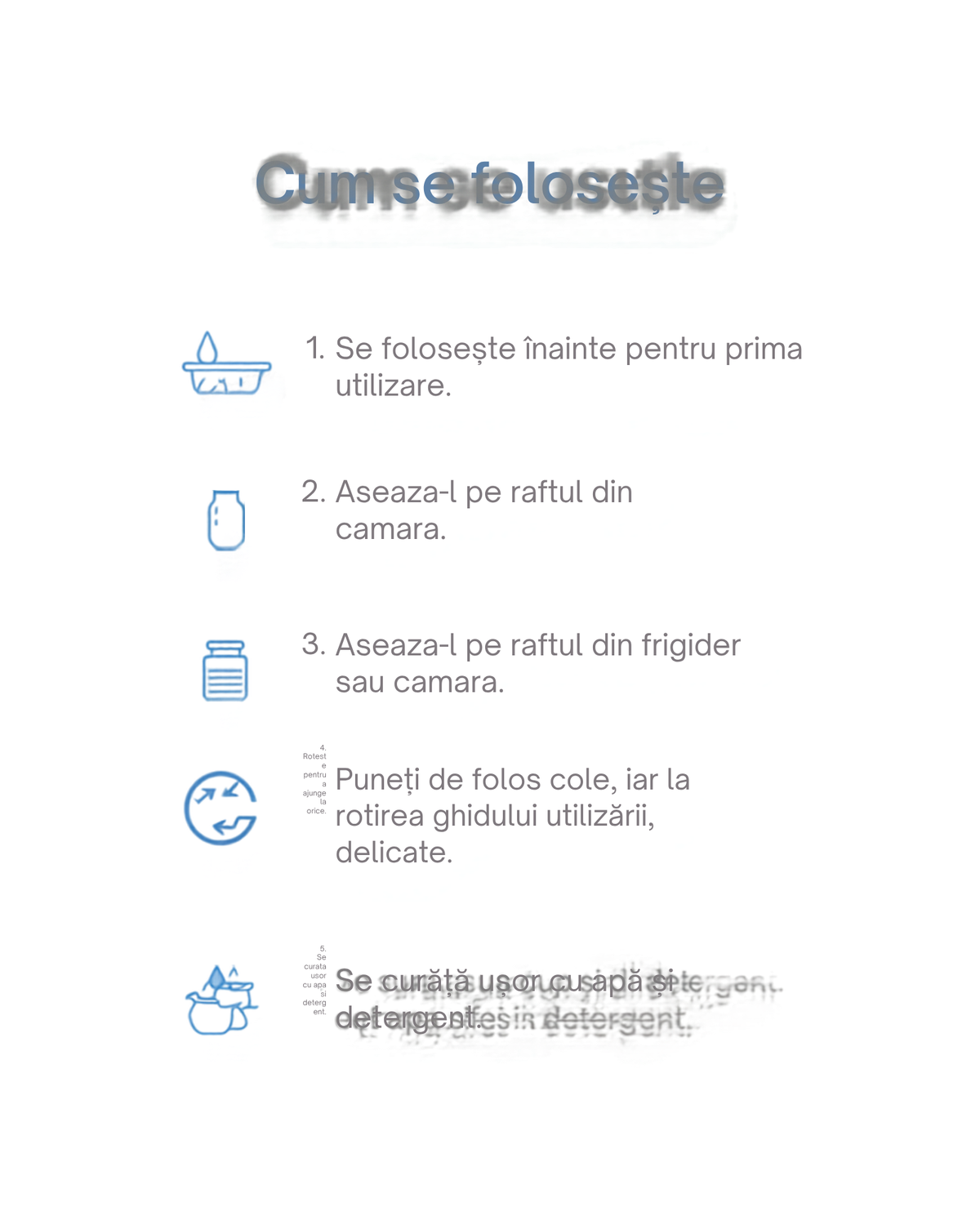 Cum se foloseste platoul rotativ 5Five - 5 pasi