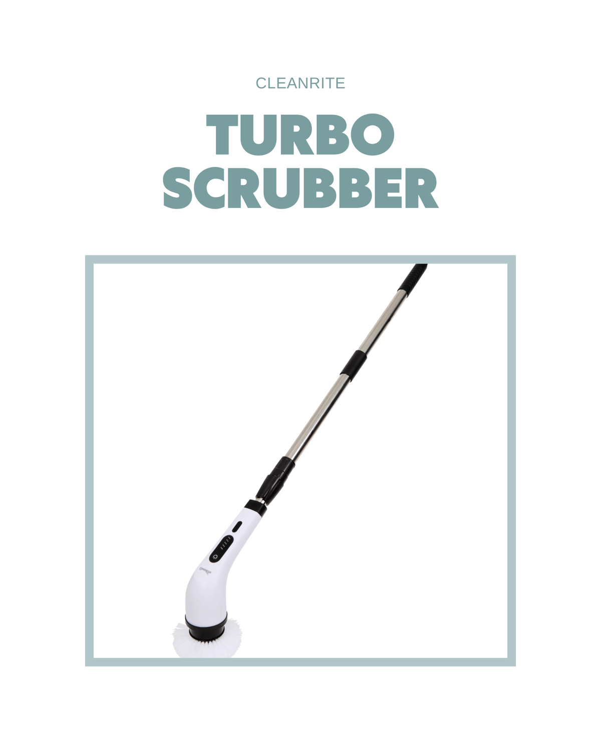 CleanRite Turbo Scrubber - 9 capete interschimbabile incluse
