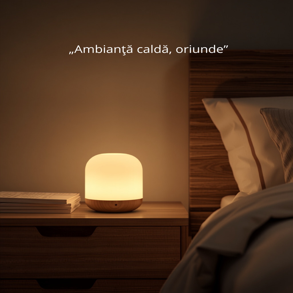 Ambianță caldă pe noptieră
