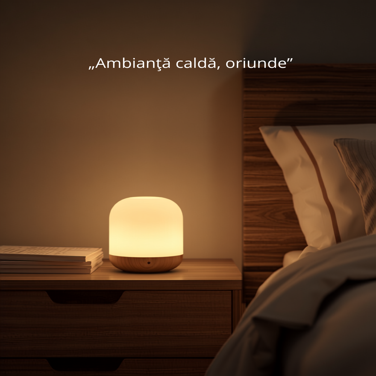 Ambianță caldă pe noptieră