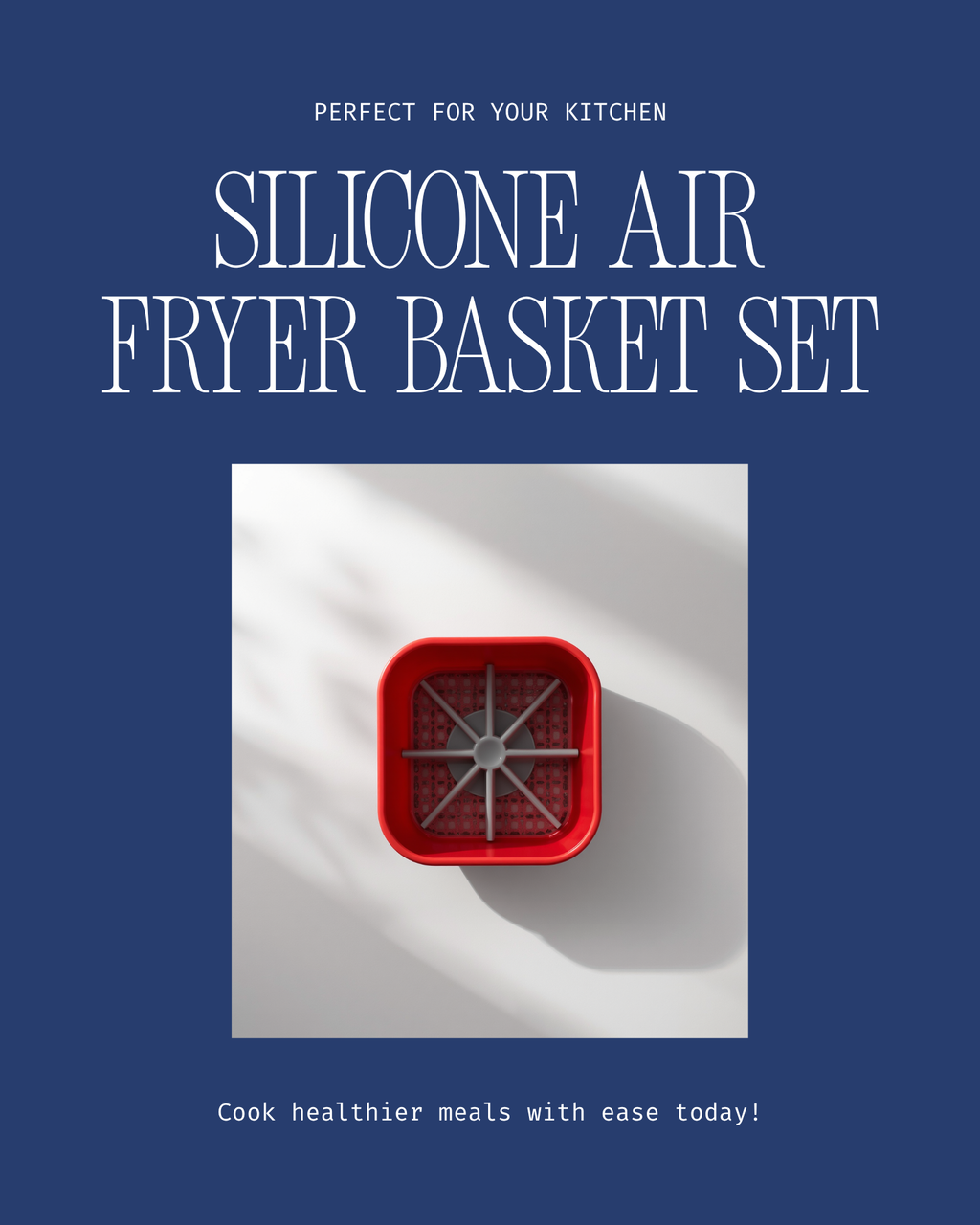 Conținut pachet coș airfryer silicon și divizor detașabil