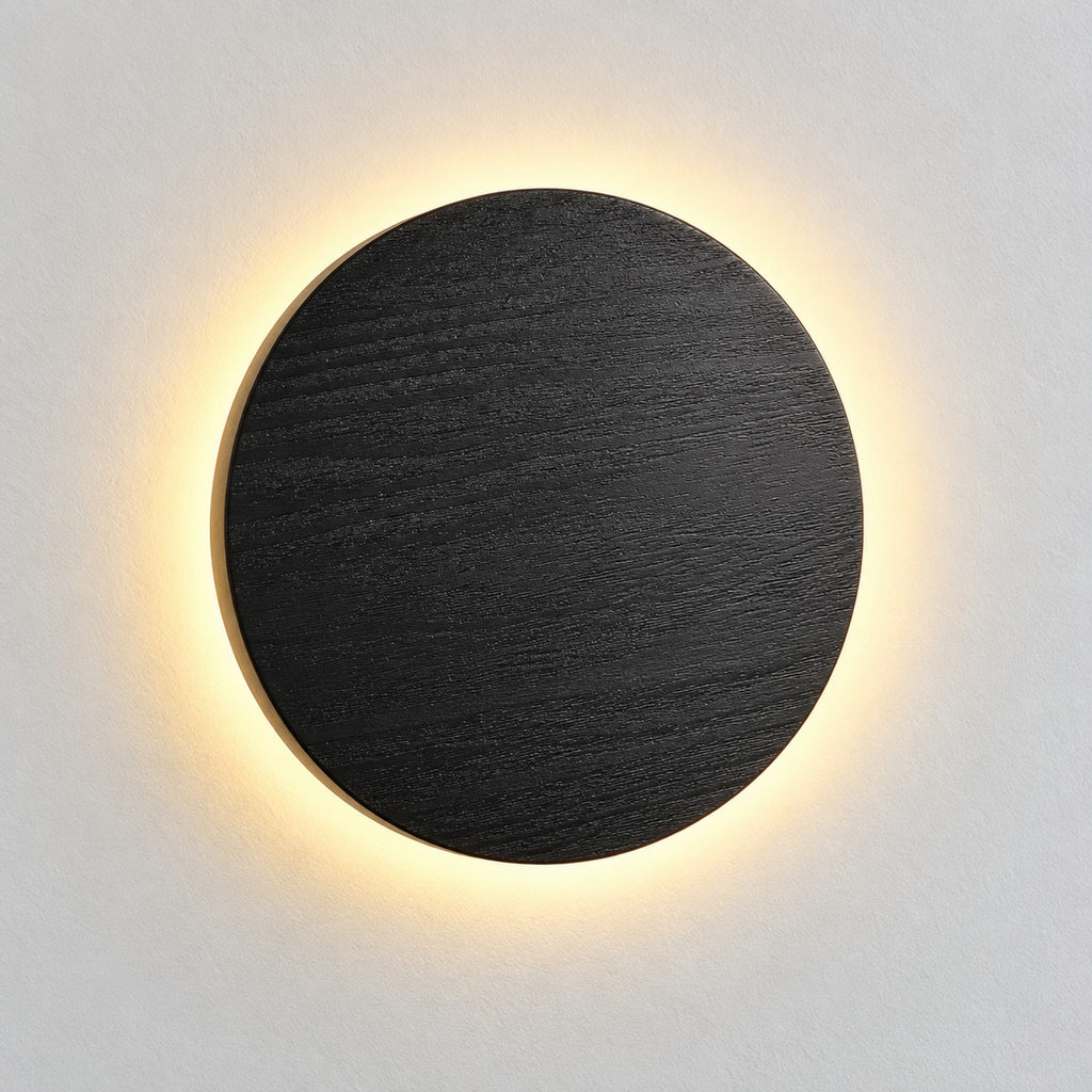 Lampă de perete reîncărcabilă Ø 18 cm, finisaj Negru