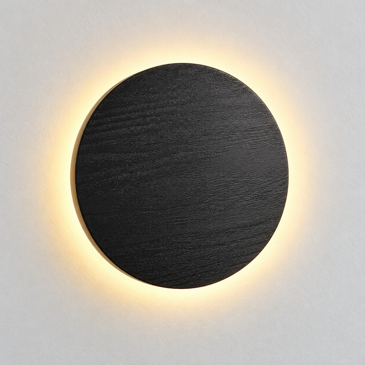 Lampă de perete reîncărcabilă Ø 18 cm, finisaj Negru
