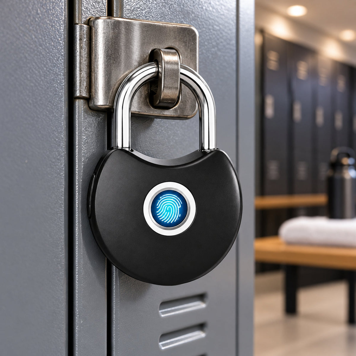 🔐 Lacăt Inteligent S-Eye cu Amprentă – Tuya, Fără Cheie, USB Reîncărcabil, IP65, Negru imagine suplimentară, imaginea 12