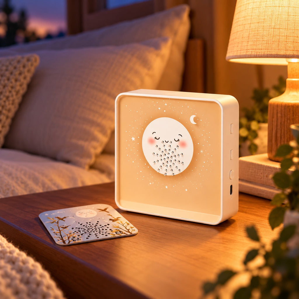 🌙 Aparat Zgomot Alb Deluxa cu 7 Sunete de Relaxare, 7 Carduri și Timer USB-C imagine suplimentară, imaginea 12