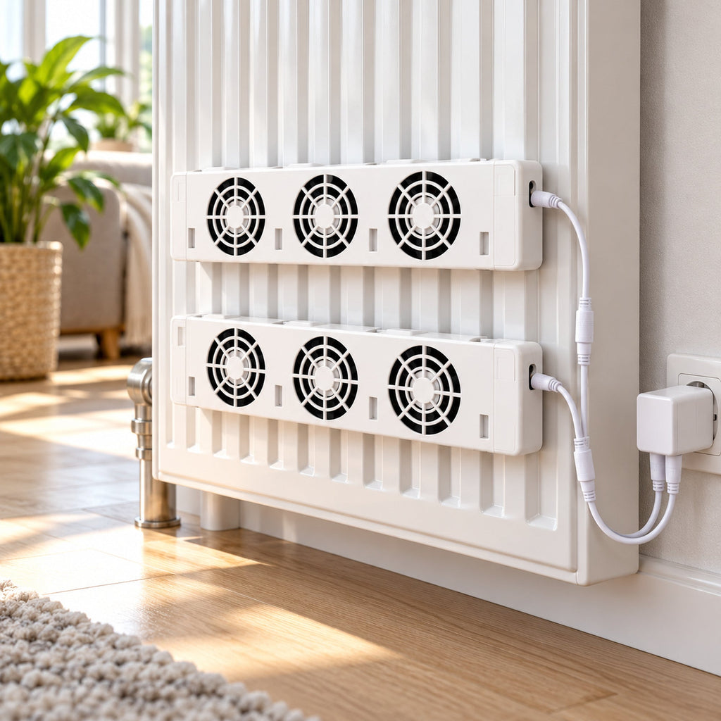 🌡️ Ventilator Calorifer Magnetic – Tuning Calorifer, Set 2 Bucăți 5W, Încălzire Mai Rapidă imagine suplimentară 2