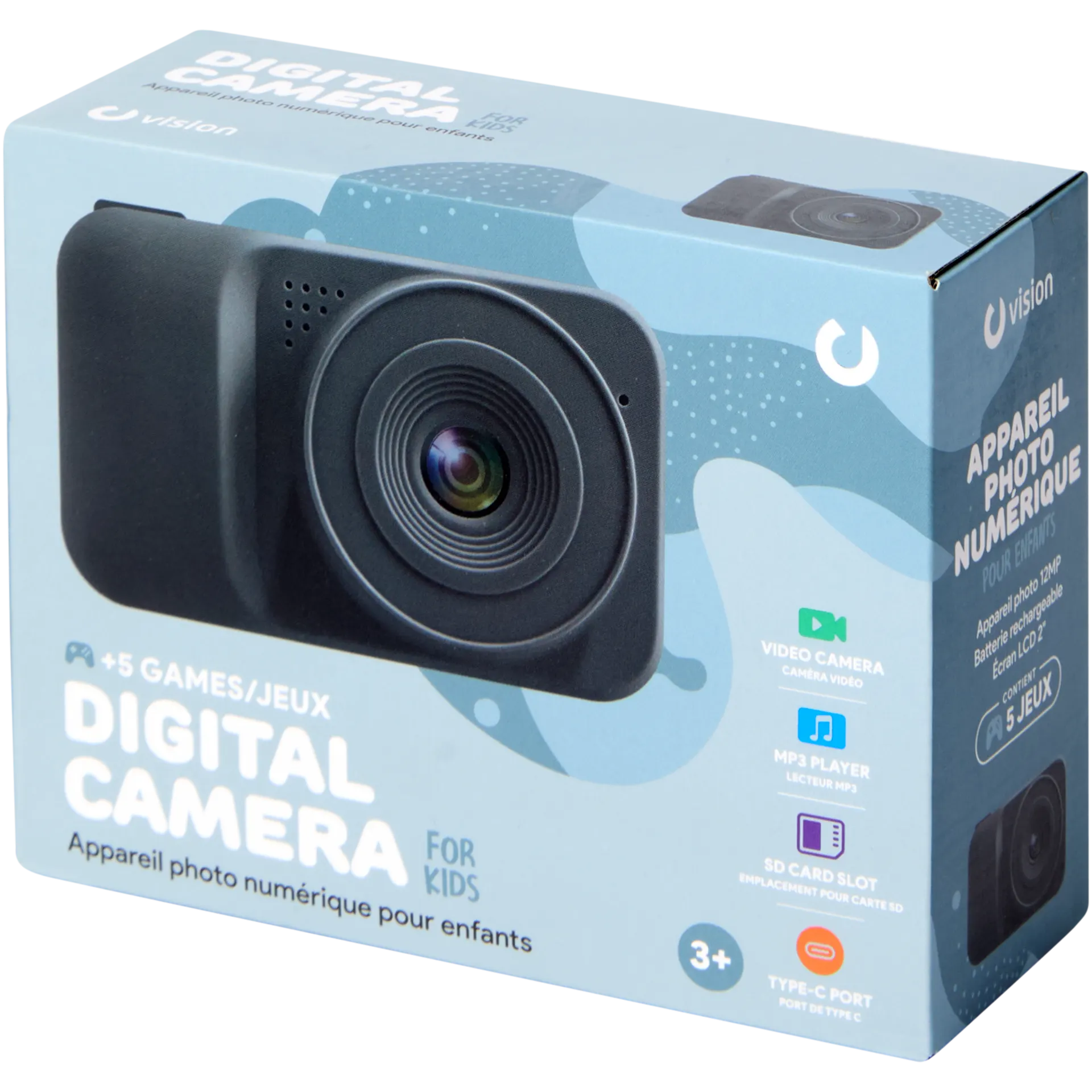 Camera foto copii Vision gri detaliu