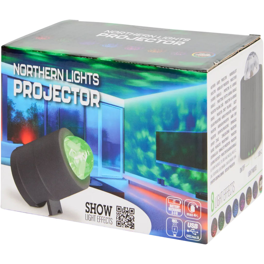 Proiector aurora boreală Northern Lights cu 8 efecte luminoase