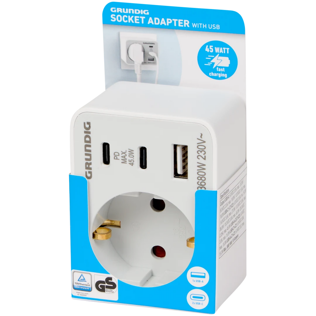 Adaptor priză Grundig 45W încărcare rapidă