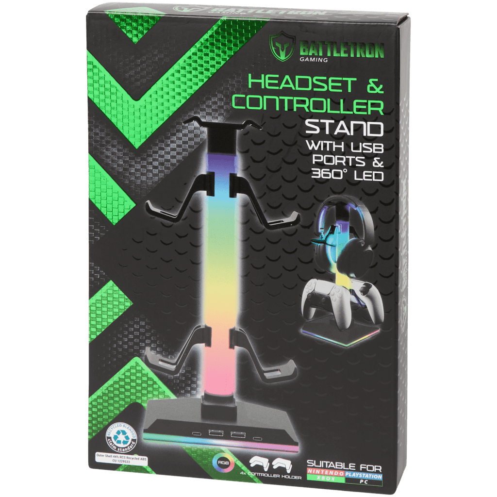 Suport căști și controlere Battletron cu lumină RGB 360°