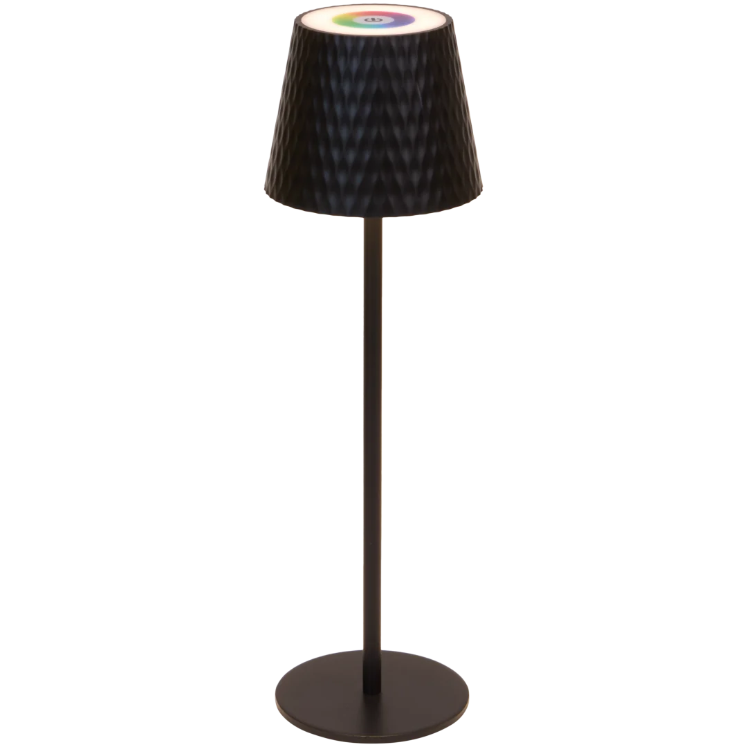 Lampă de masă LED RGB reîncărcabilă fără fir - negru