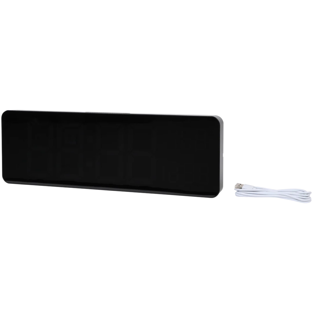 Ceas de perete digital RGB cu telecomandă montat pe perete