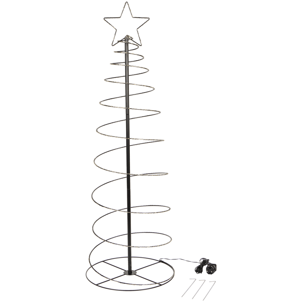 Brad de Crăciun spiral LED - detaliu