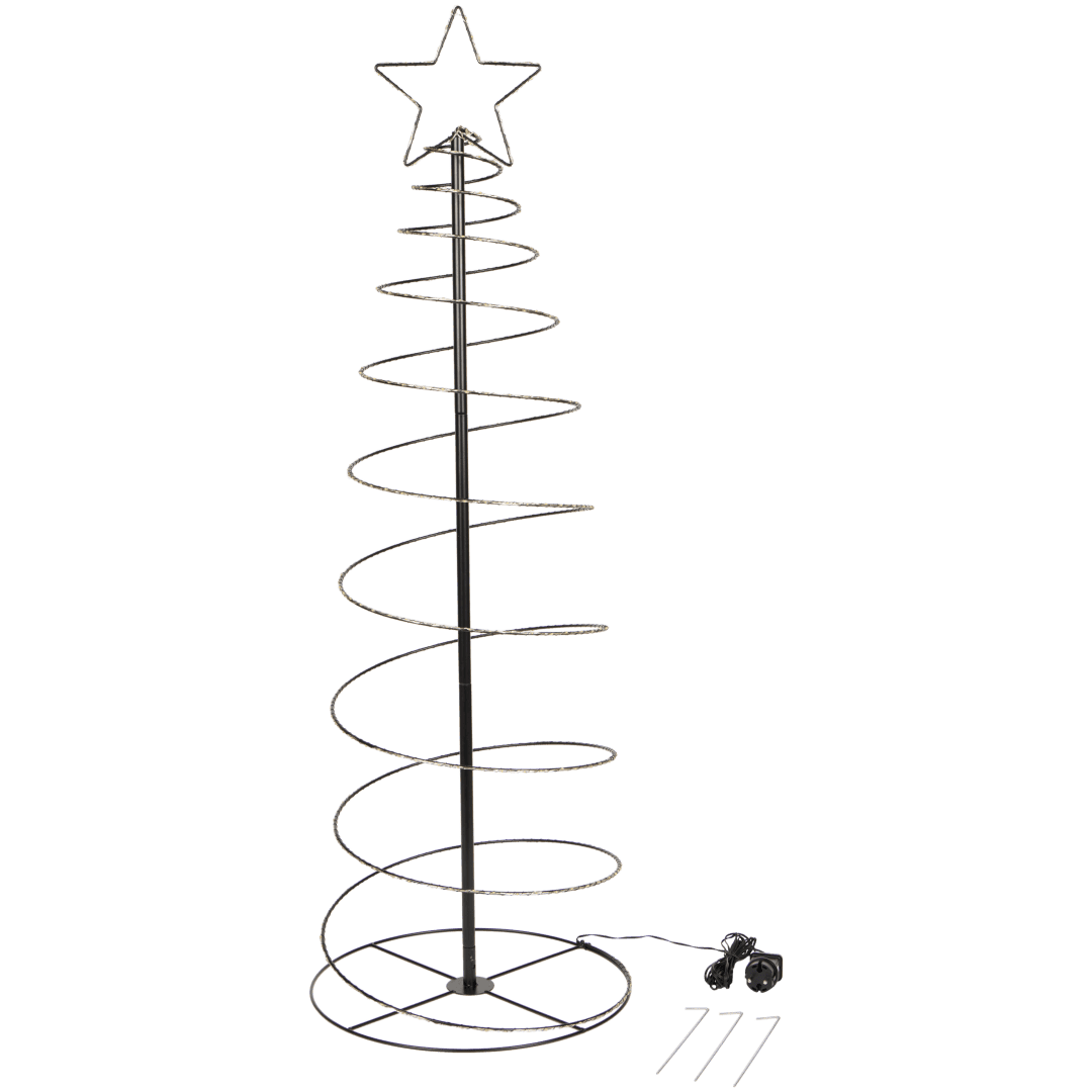 Brad de Crăciun spiral LED - detaliu