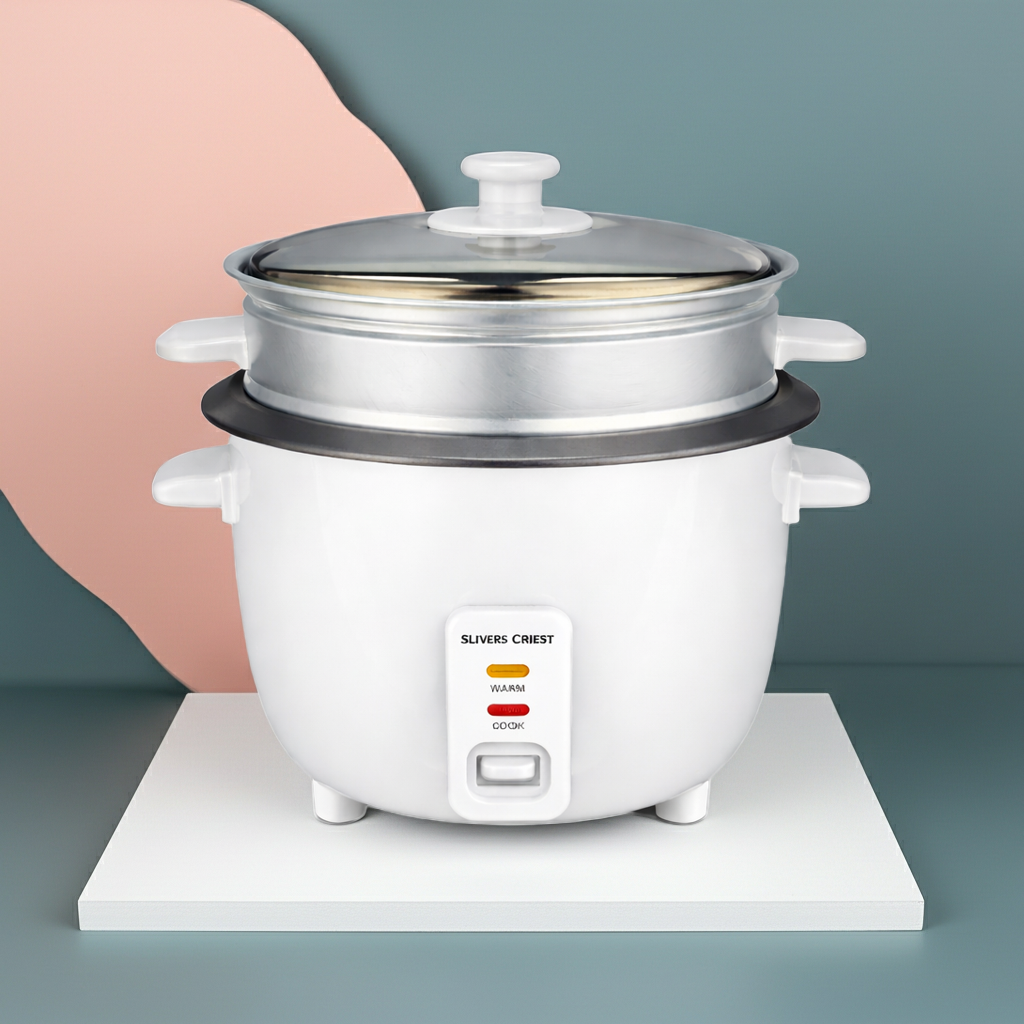 Aparat de Gatit Orez Royal Slivers Crist SC-750W, 4L, Functie Warm, Vas din Aluminiu