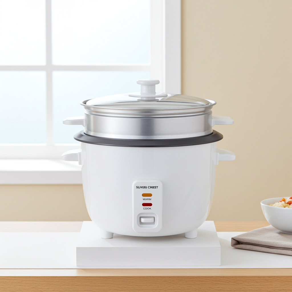 Aparat de Gatit Orez Royal Slivers Crist SC-750W, 4L, Functie Warm, Vas din Aluminiu