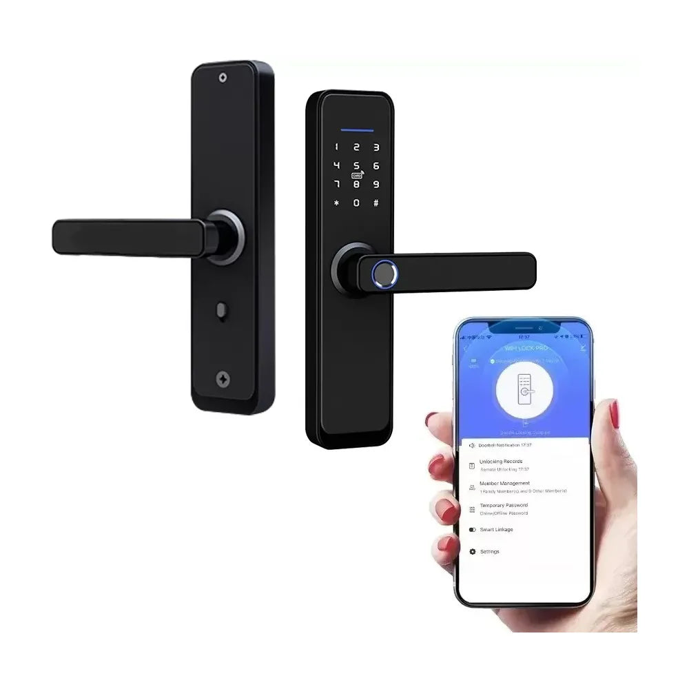 Yala inteligenta WiFi 5in1 cu broasca SY001 neagra lucioasa