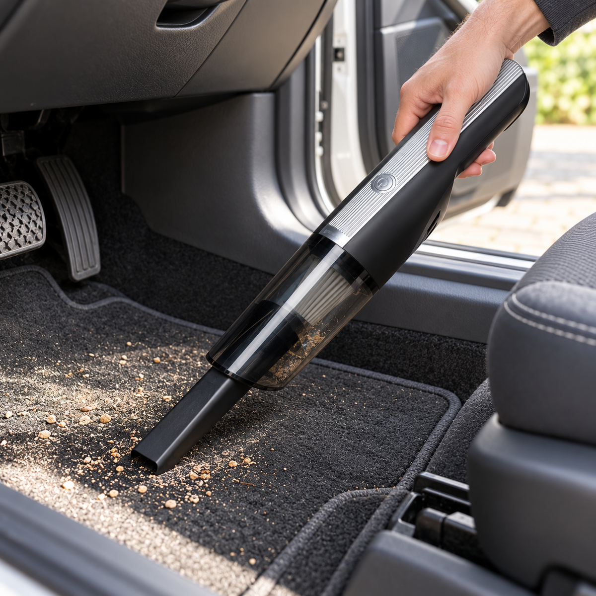 Aspirator C&C și accesorii pentru curățarea covorașului auto