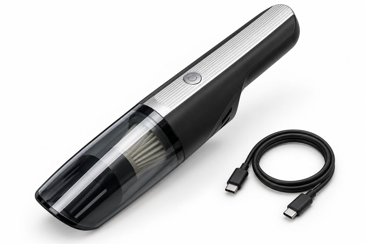 Aspirator C&C cu cablu USB-C inclus