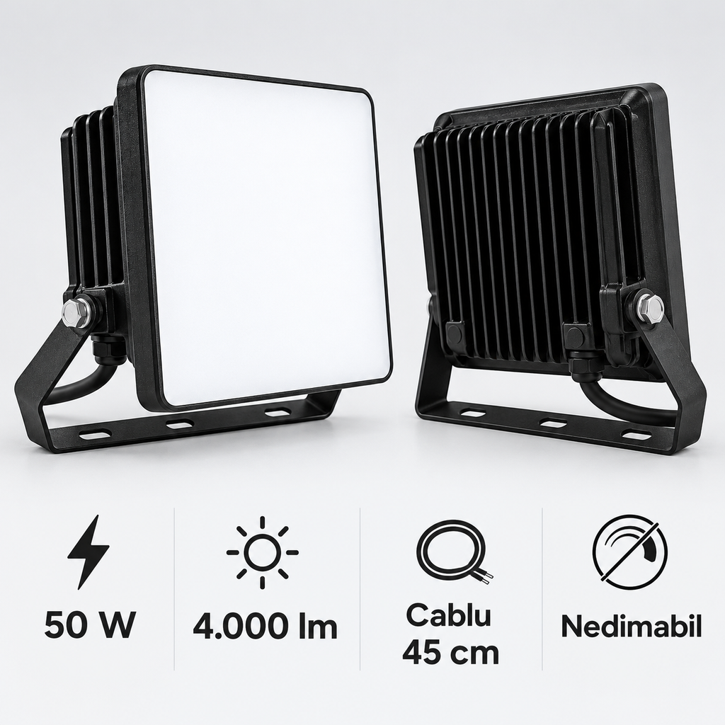 Specificații confirmate: 50 W, 4.000 lm, cablu 45 cm, nedimabil