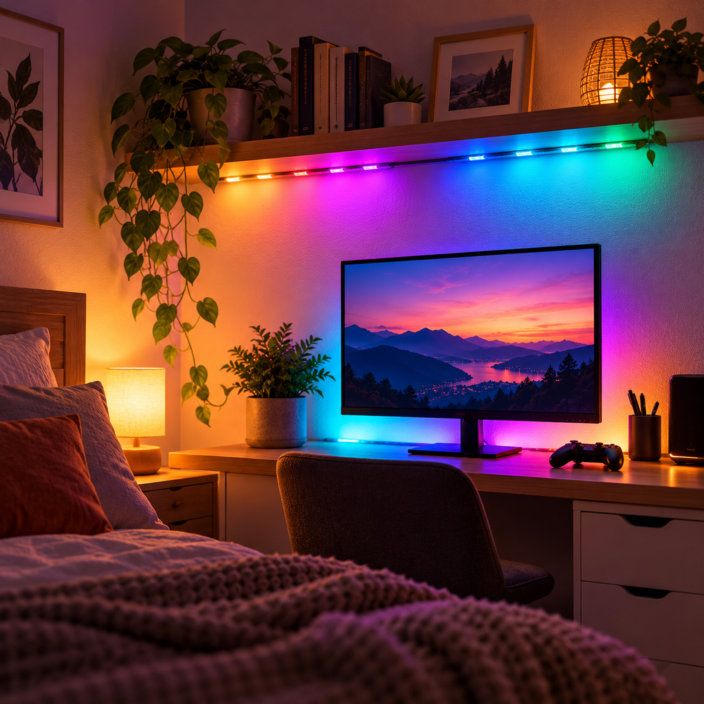 Lumină ambientală Grundig sub raft