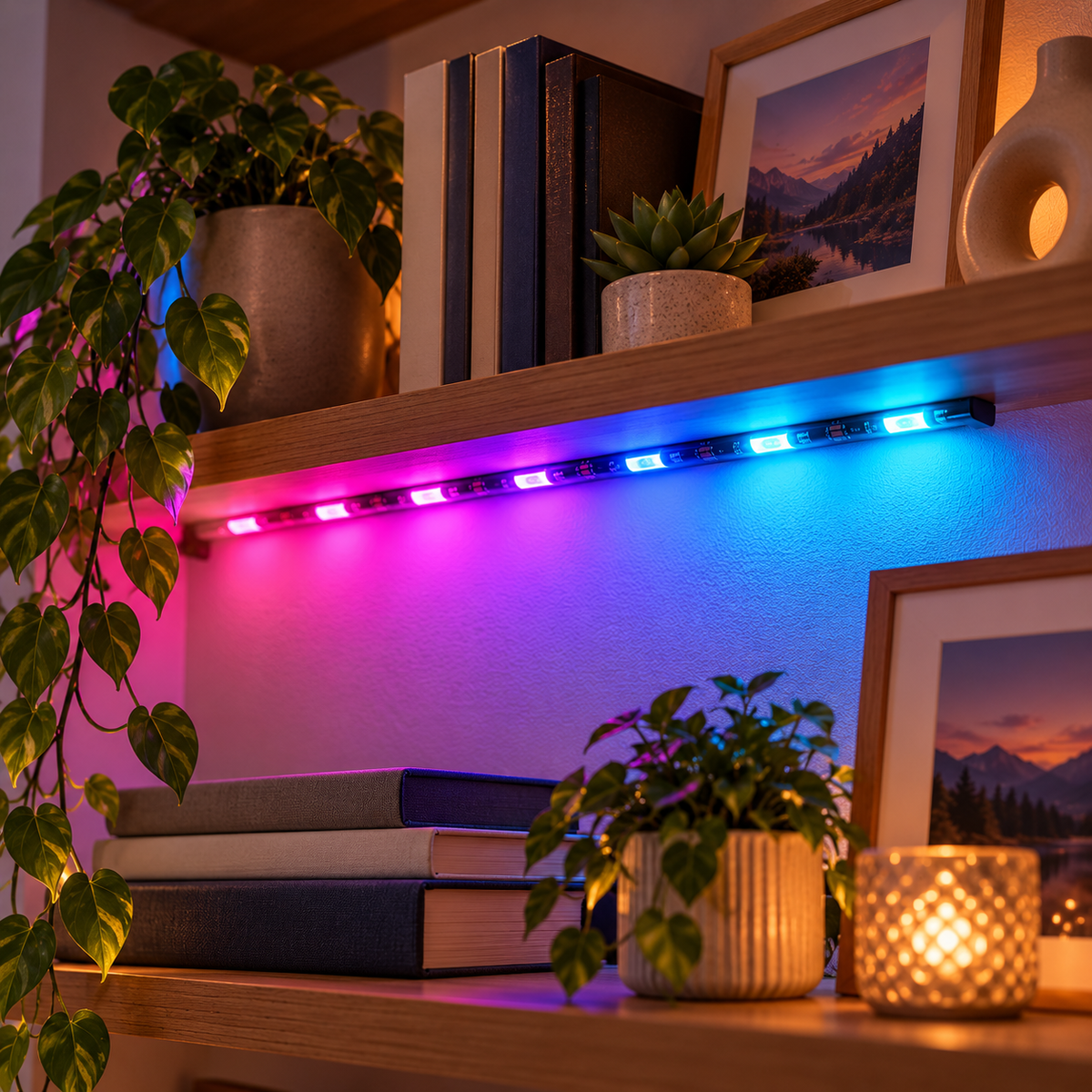 Bandă LED Grundig pentru iluminarea bibliotecii