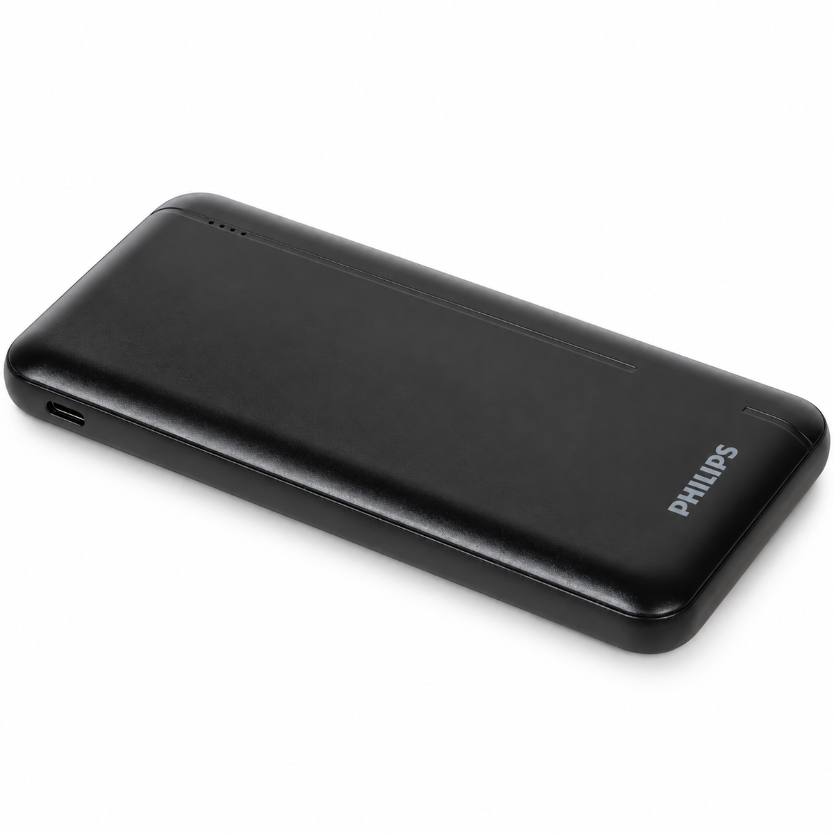 Baterie externă Philips 10000 mAh pe fundal alb