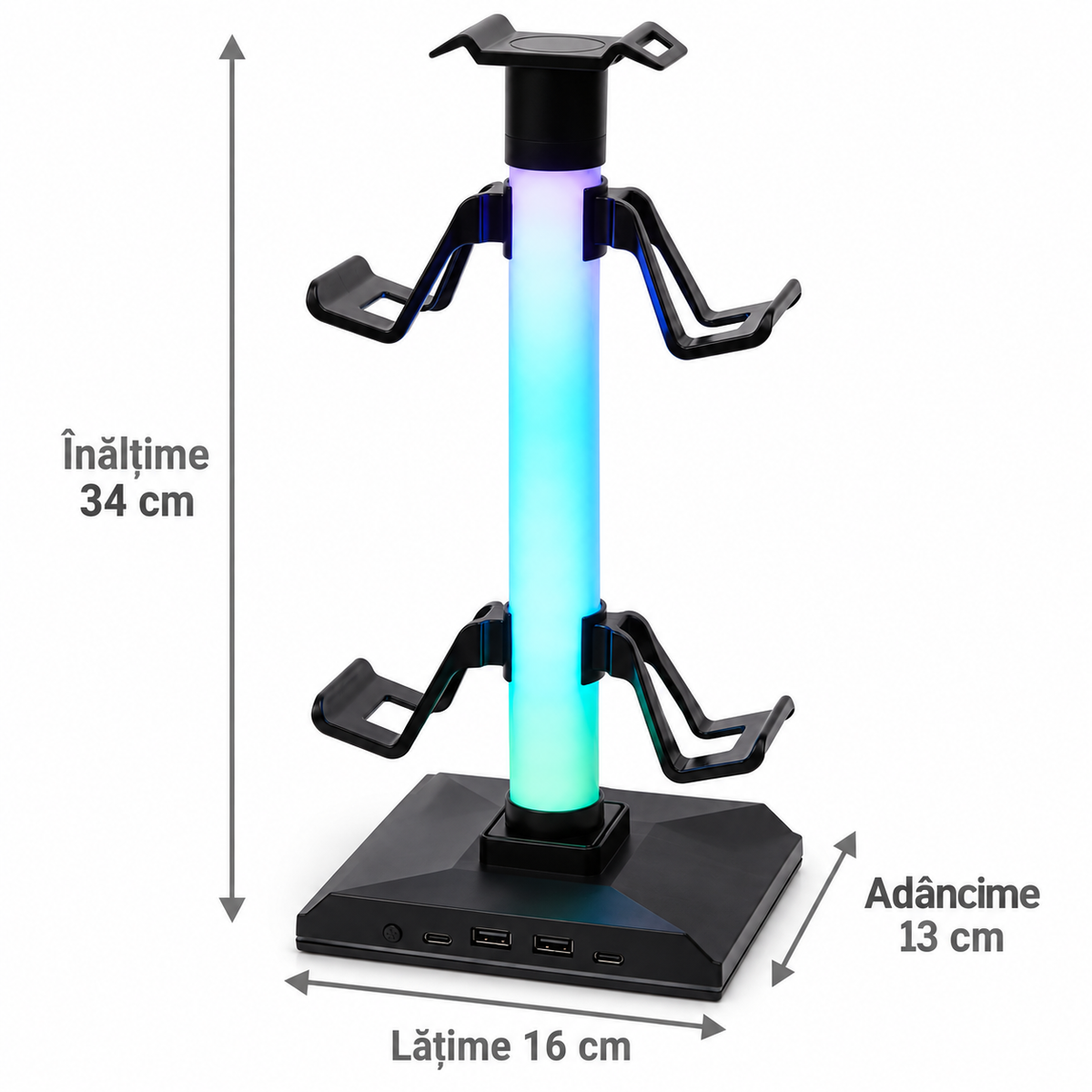Dimensiuni suport Battletron 34 x 16 x 13 cm