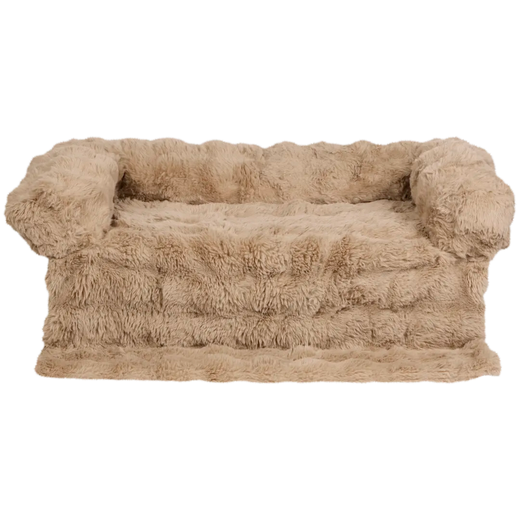 Pernă canapea Beastly maro taupe, vedere frontală