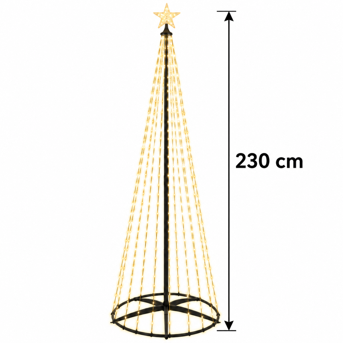 Brad LED cu înălțimea de 230 cm