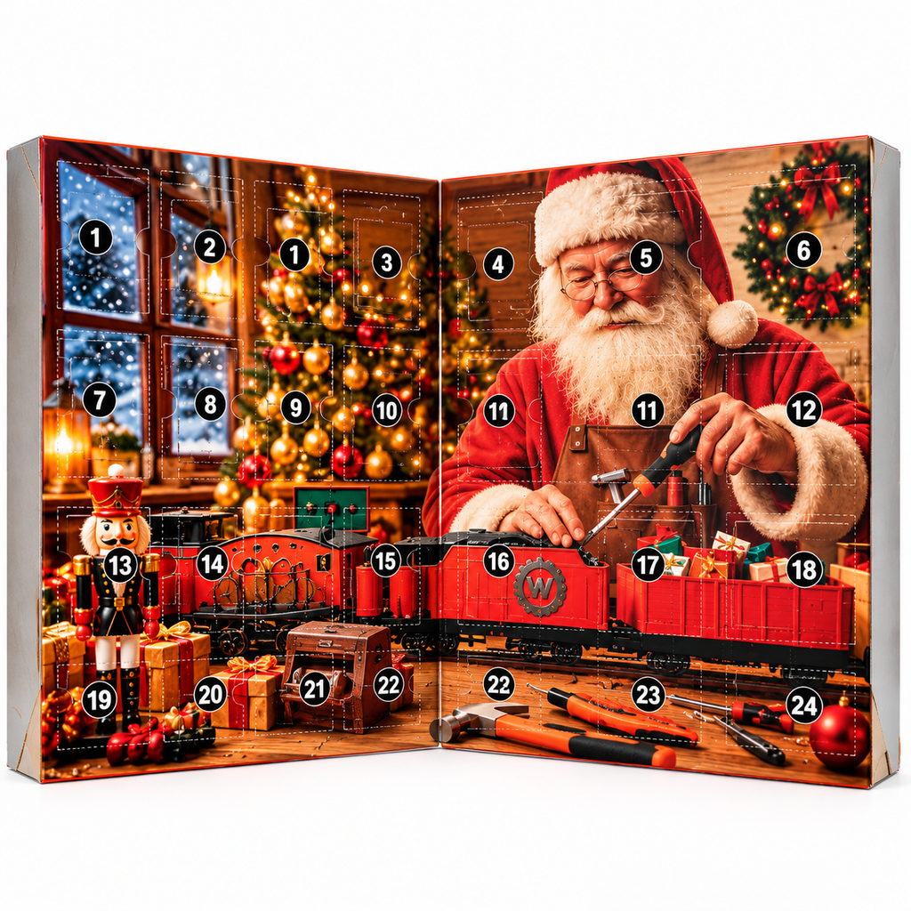 Calendar de Advent bricolaj, 24 compartimente