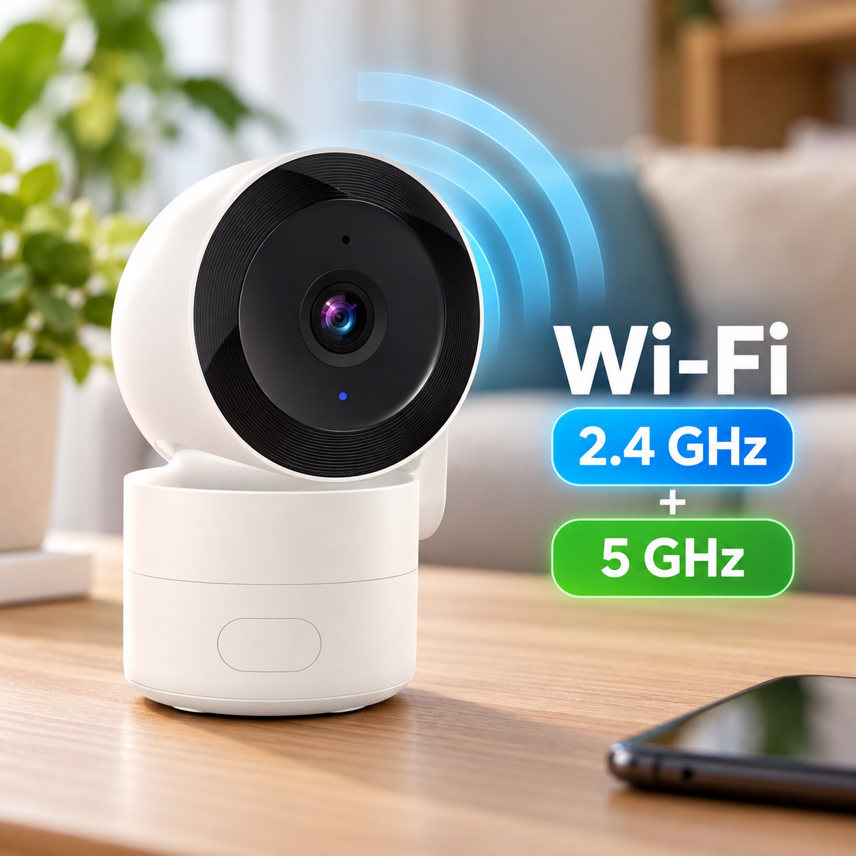 Conexiune Wi-Fi dual-band 2,4 GHz și 5 GHz