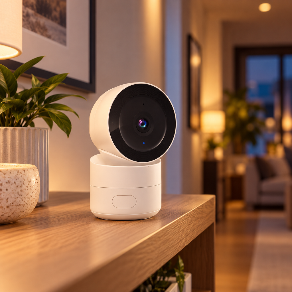 Cameră LSC Smart Connect într-un interior modern