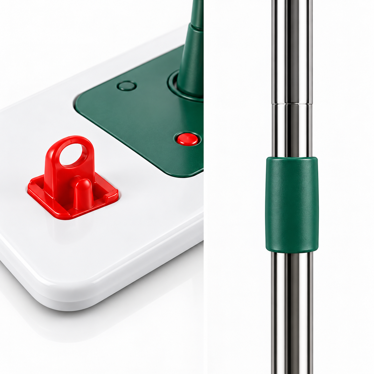 Detalii sistem Click & Clean și mâner telescopic ClarSanit