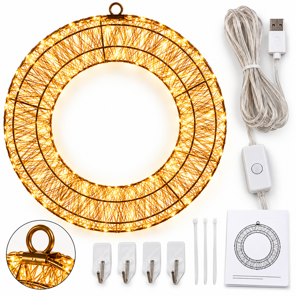 Coroniță LED și accesorii incluse