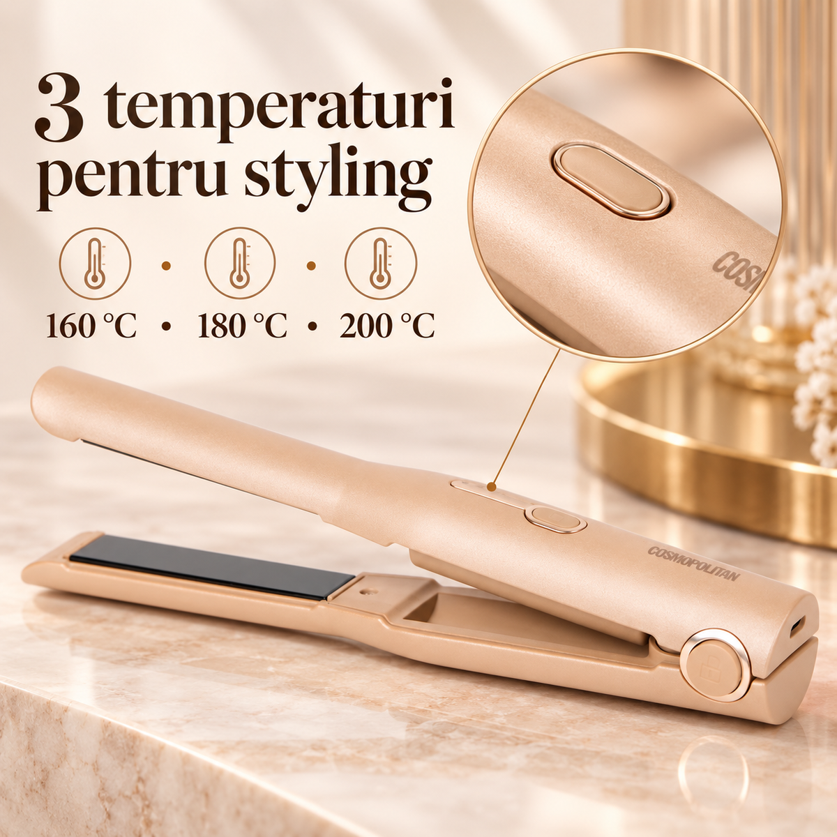 Placă wireless Cosmopolitan bronz, 04-temperature