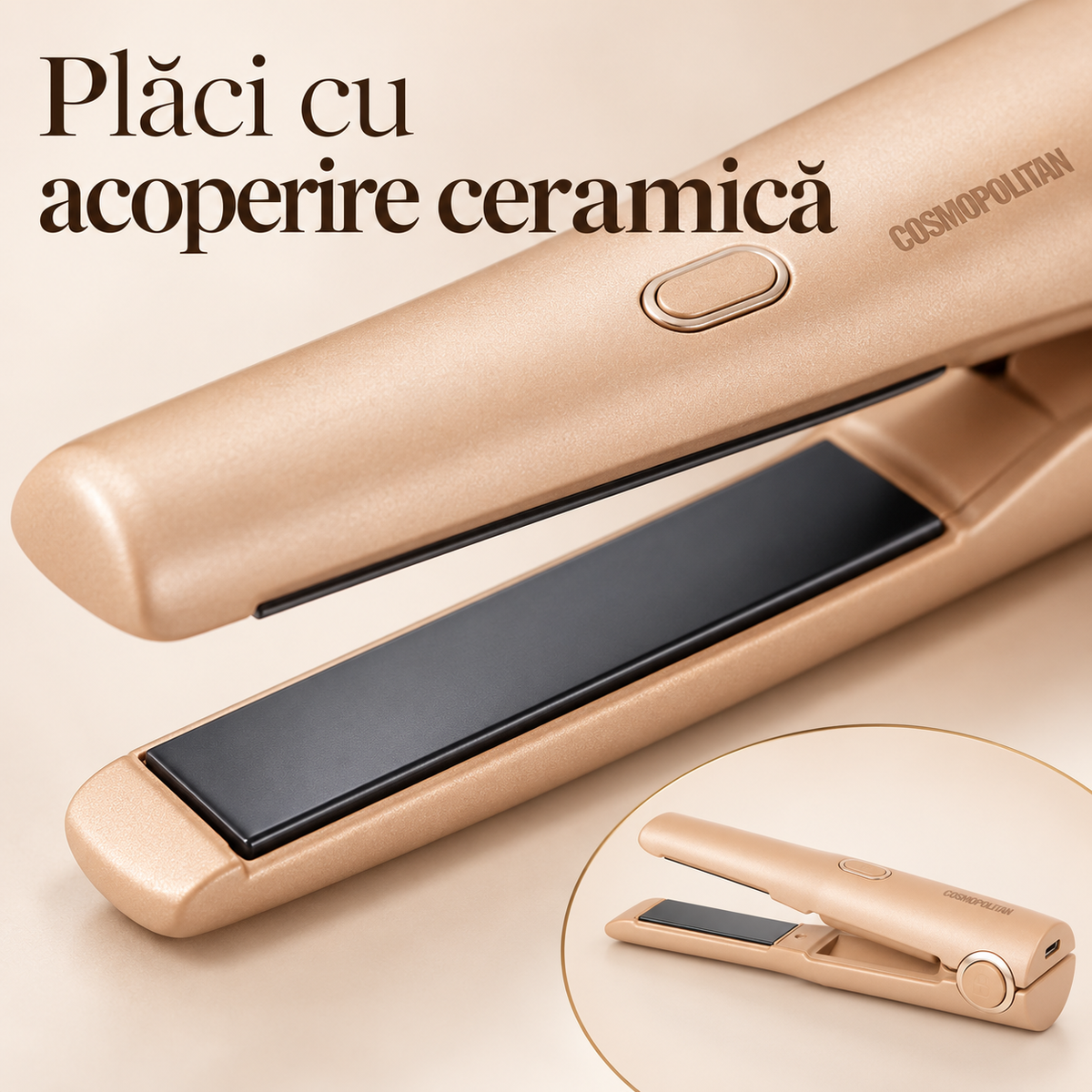 Placă wireless Cosmopolitan bronz, 05-detailview