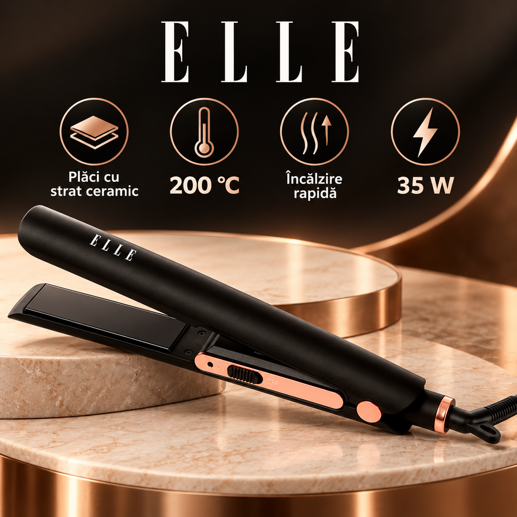 Placă de îndreptat părul ELLE, 03-technicalproduct