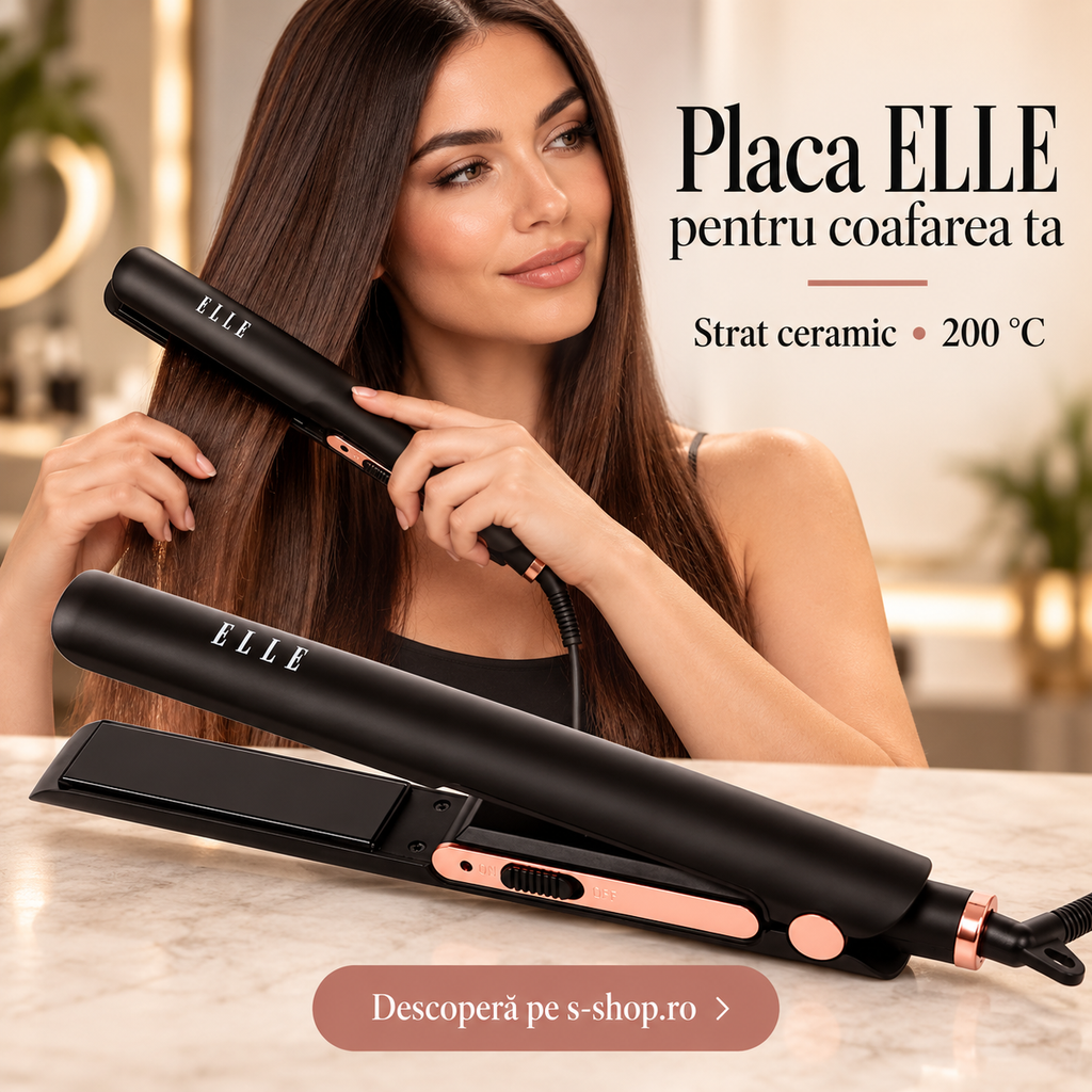 Placă de îndreptat părul ELLE, 11-metaads