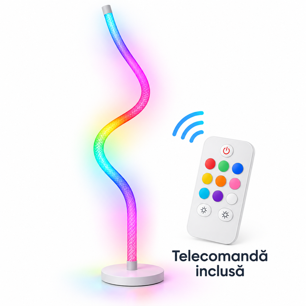 Lampadar cu telecomandă inclusă