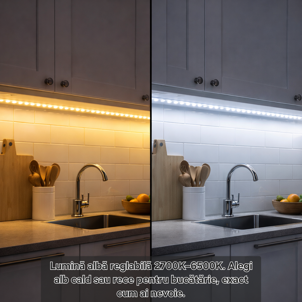 Bandă LED S Eye RGBIC 30 m, iluminare ambientală multicolor, alb reglabil 2700K 6500K, telecomandă inclusă