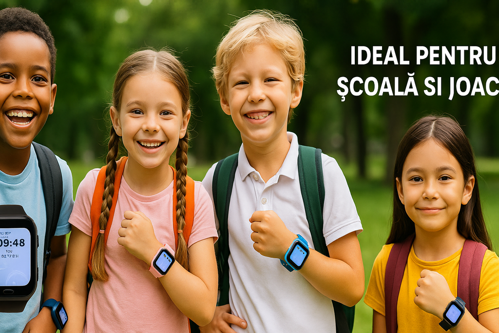 Smartwatch s-Eye pentru Copii cu GPS, Apel SIM și Localizare în Timp Real